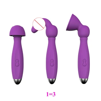 7 Modul de G spot Stimulator Vibrator rezistent la apa Baghetă Magică Tija de Masaj USB Reîncărcabilă Vibratoare Jucarii Sexuale pentru femei pentru adulti 18+