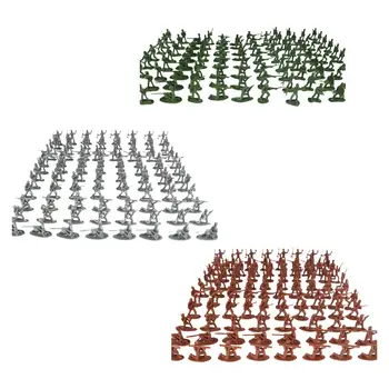 100 de Bucăți Figurine Model Kit Cavaler Soldat Delicat pentru Jocuri Decor