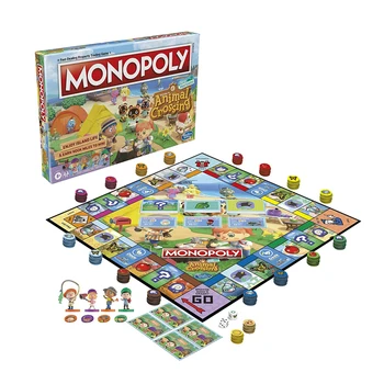 Hasbro Animal Crossing Serie de Monopol Distractiv și Educativ în Familie Părinte-Copil Jucarii Interactive Exercițiu de Informații Financiare