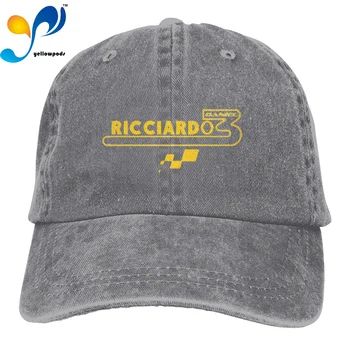 Moda Baseball Cap de Imprimare 3D Ricciardo F1 Logo-ul Pălării Bărbați Femei Bumbac în aer liber, Simplu Vizor Casual Capac