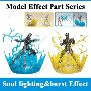 Sufletul Efect Efecte Speciale de Iluminare Albastru Perie Model de Plastic de Acțiune Figura Display Hg/RG/Sd Rabot Animație Etapă Act Costum