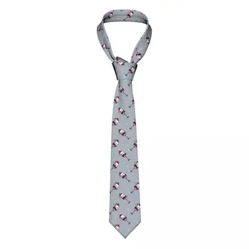Pahare De Vin Roșu Cu Mustață Bărbați Femei Cravata Skinny Poliester 8 cm Clasic Gât Cravată pentru Bărbați Accesorii Gravatas Petrecere