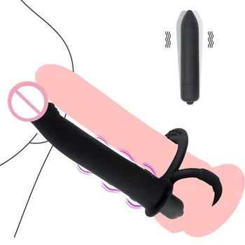 3 persoane de sex jucărie, agățat dick silicon piele jucarii sexuale Vibratoare glonț jucării sexuale în mai multe culori en-gros