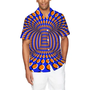 Amuzant T shirt Mens Psihedelice amețeli tricou de Imprimare 3D tricou Casual rever maneca scurta respirabil calitate camasi pentru barbati topuri