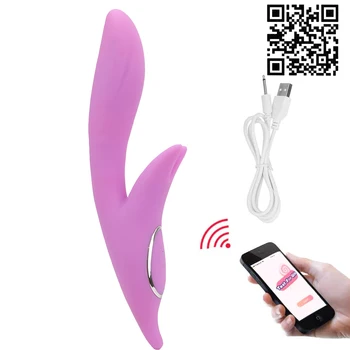 Stimulator Clitoris Jucarii Sexuale pentru Femei Iepure Încălzire Vibrator G-spot Masaj Vibrator Vibrator APP Bluetooth de Control Wireless