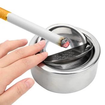 XINCHEN Rundă de Țigară Scrumiera Cu Capac de Cenușă din Oțel Inoxidabil Caz de Stocare Portabile Accesorii de Fumat