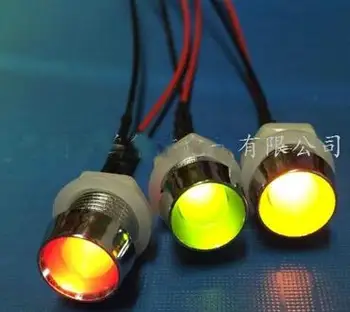 3V 5V 6V din Plastic Cu LED Titularul F8 8mm Alb Roșu Verde Albastru Galben RGB LED-uri Lampa Cu 20cm Fir x 100buc Lumina Margele