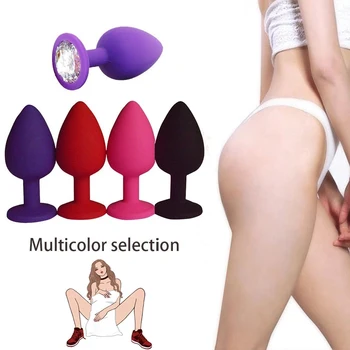 Silicon Butt Plug Anal Plug-Sex Unisex Dop 3 Dimensiune Sex Adult Jucarii pentru cupluri femeie Stimulator anal Sex Toys Anal DildoToys