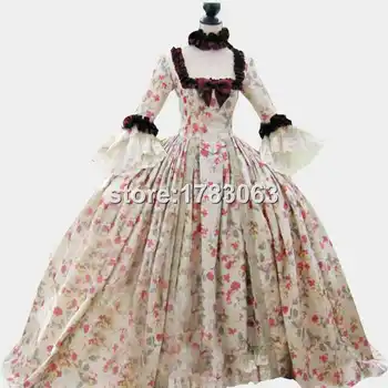 Al 18-lea Colonial Georgian Marie Antoinette rochie făcut Recent pentru afișează la faimoasa Rochie