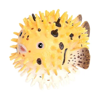 Pufferfish Figurina Realist Plastic Sălbatice Pufferfish Figurina Set Pentru Colectare De Învățământ De Știință Prop Model Animal