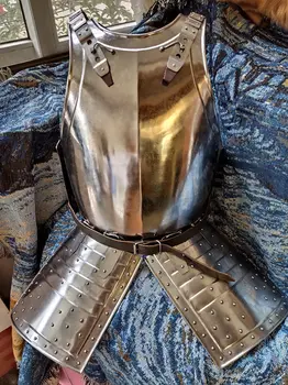 Război armura European al 17-lea Gunner armura de Halloween cosplay Vameș billman Pieptar războinic Cavaler Medieval costum
