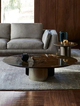 Italiană minimalist marmură ceai de masă masă laterală combinație de designer creativ cameră de zi mică vilă de familie