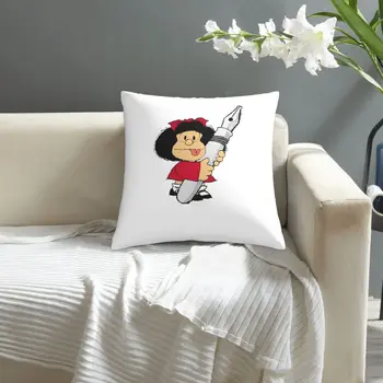 Mafalda fata de perna imprimate față de pernă canapea talie pernă, pernă acoperă