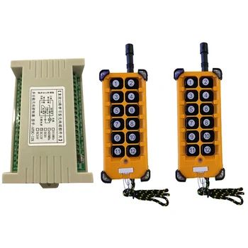 3000m DC12V 24V 12CH Radio Controller Wireless RF Control de la Distanță poduri rulante și macarale Sistemul Receptor + Numer de la Distanță buton
