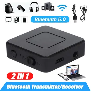 2-în-1 compatibil Bluetooth Receptor Transmițător Wireless de Acasă Audio Convertor Adaptor Pentru Calculator TV Audio Auto