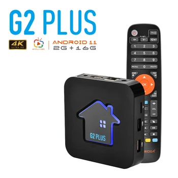 GTMEDIA G2 Plus STB Set Top Box Android 11 Caseta de TV 4K HDCP1.4/2.2 2G 16G WIFI Google Cast Netflix Media Player m3u TV Box