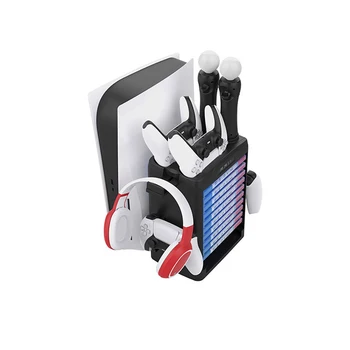Dock de încărcare Pentru PS5/PS VR/ Move Motion Controller de Încărcare de Bază Suport Vertical Gamepad Încărcător Stație Cu Cooler Fan