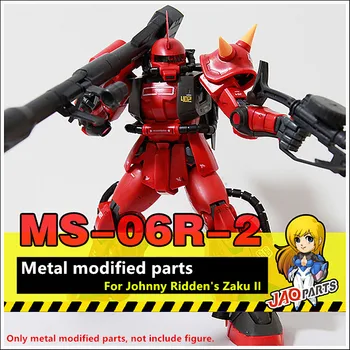 JAOparts Metal Modificat set de piese pentru MG 1/100 MS-06R-2 Johnny Călărit e Zaku II 2.0 DJ035
