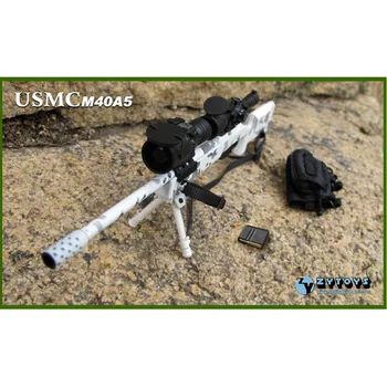 1:6 Scala de Armă M40A5 USMC Sniper Rifle Material Plastic Soldat ZY8024C De 12 țoli Cifrele de Acțiune de Colectare de Jucării de Crăciun