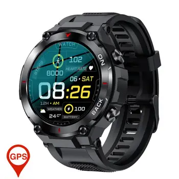 K37 Bărbați Ceas Inteligent Sport în aer liber GPS Tracker de Fitness Brățară Super Lungi de Așteptare de Monitorizare a Sănătății Smartwatch rezistent la apa