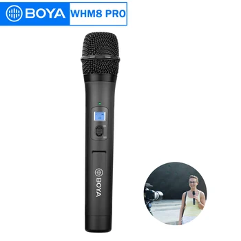 BOYA BY-WHM8 Pro UHF Dinamic Wireless cu Microfon Handheld Transmitter pentru WM8 PRO RX Broadcasting Live Streaming Blogger Youtube