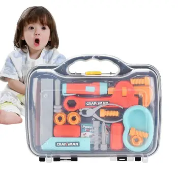 Copii Toolbox Pretinde Joc Set Jucarii Educative Demontare Piuliță Șurub De Asamblare Simulare De Reparații Instrument Tâmplar Jucarii Copii