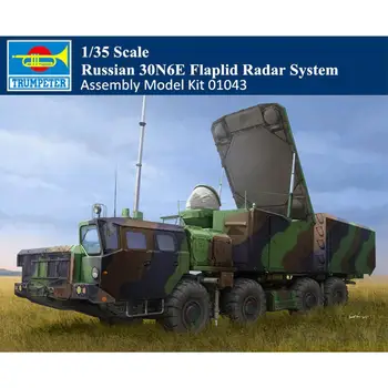 Trompetistul 01043 1/35 Model Kit rusă 30N6E Flaplid Sistem Radar Camion de model de Vehicul kit