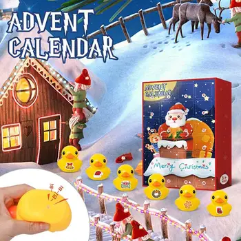 Crăciun Rață Mică Trusă De Copii Jucărie De Crăciun Calendar Advent, Cu 24 De Rațe De Cauciuc Pentru Copil De Crăciun Cadou De Crăciun Decor