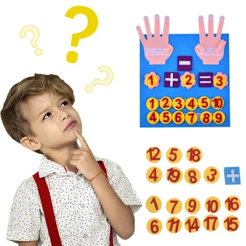 Manual Simțit Degetul Numere De Jucărie Jucării Educative Pentru A Învăța Noutate Degetele Numere De Numărare Jucarii Montessori