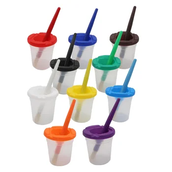 5 Buc/Set Non Vărsa Vopsea Cana cu Capace Pensule Rotunde 5 Culori Diferite de Vopsea de Păr Pensule Pictura Desen Tool Kit
