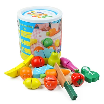 Fructe Și Legume, Jucării Bucătărie Alimente Pentru Pretind Tăiere Produse Alimentare Jucarii - Educative Playset Cu Jucărie Cuțit& Placa De Tăiere
