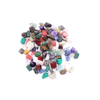En-gros de 50pcs/lot 2020 Vânzare Fierbinte Ttrendy Asortate Piatră Naturală Mixtă Formă Neregulată Farmece Pandantive Bijuterii