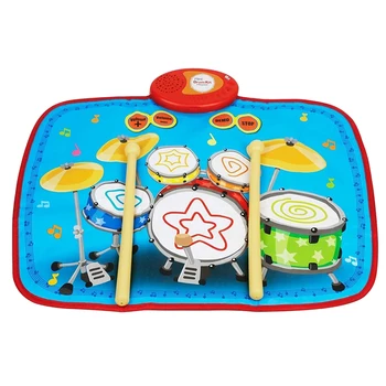 Copiii Electric Set De Tobe Copil Jucărie Muzicală Tambur Pad Pentru Copii Pliabil Instrument De Atingere Jucării Mat Cel Mai Bun Cadou Pentru Copii