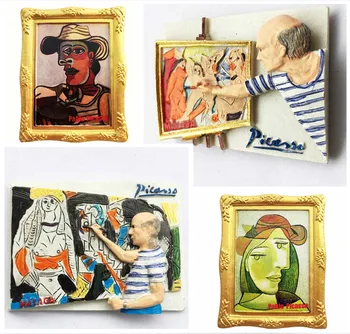 Spania Picasso pictura Abstracta Magneți pentru Frigider și Articole de Decorare Magnetic Frigider Colectia de Cadouri
