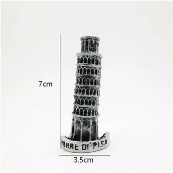 7X3.5CM Italia 1buc Populare 3D Rășină Turnul din Pisa Magneți de Călătorie Lume Suveniruri Acasă Consumabile Magnet de Frigider Decor