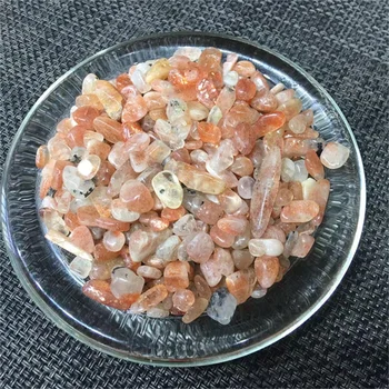 En-gros de portocale cristale de vindecare pietriș natural de aur sunstone chips-uri au scazut piatra pentru decorare