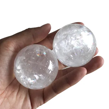 1 Kg alb natural clar calcit-o sfera de cristal de vindecare de cristal