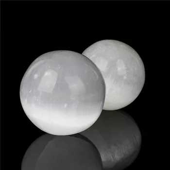 5-6cm Selenit Sfera Decor glob de Cristal Globul de Afișare Spirituală Specimen Wicca Minerale Divinație Reiki de Vindecare