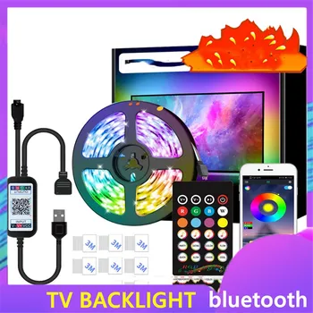 Lumina Bluetooth cu TELEVIZOR Lumina de Fundal 5V Lumina cu USB App Light Bar 5050rgb TV Bandă de Lumină