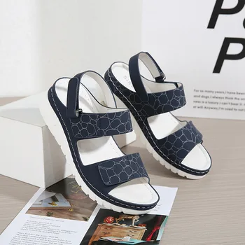 Nouă Femei Sandale Wedge Casual Confortabil Platforma de sandale de Moda Usoare Papuci de casă Diapozitive Zapatillas De Casa