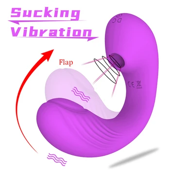 JingZhi 2 IN 1 Suge Vibratorul 7 Modul de Vibrare Fraier Analsex Clitoris Vagin Stimulator Portabil Orală Aspirație Jucarii Sexuale pentru Femei