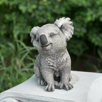 Koala Drăguț Statuie De Gradina Curte Ornament Rășină Sculptura Rezistent La Intemperii Drăguț Koala Statuie De Gradina Curte Ornament Dropshipping