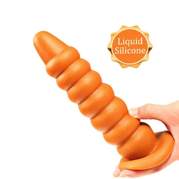 Sex Shop Moale Vibrator Big Butt Plug Anus Vagine Masturbari Anal Șirag de mărgele Dilatator Jucărie Sexuală Pentru o Femeie Sexul cu un Bărbat produse Imens Anal dildo-uri
