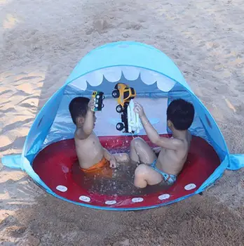 umbrelă de soare la piscină cort pe Plajă pentru Copii Cortul pentru Copii Impermeabil Pop-Up Copertina soare Cort UV-protejarea Sunshelter cu Piscină Copil în aer liber