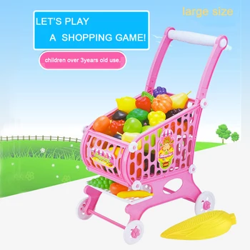 15 buc dimensiune mare Supermarket Pretend & Play Cosul de Cumparaturi Set Jucarii Copii Acasă Jucărie Educațională a Copilului Casă de Joacă Seturi de Jucării