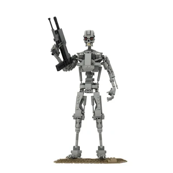MOC Terminator T-800 Robot Blocuri Set Aliaj Mecanice Osoase Luptă Mecha Cărămizi Model de Jucarii Pentru Copii, Cadouri de Ziua de nastere