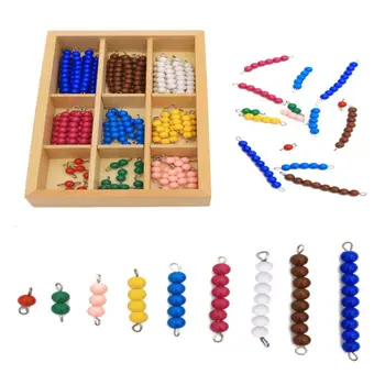 Hobby-Uri De Pregătire Preșcolară De Învățământ Copii Jucărie Din Lemn Margele Matematica Jucarii Checker Bord