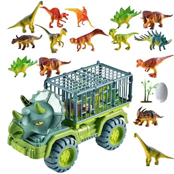 Camion Dinozaur Dinozaur De Transport De Transport Auto Camion De Captare Dinozaur Jurassic Joc Set Pentru Copii Fete Băieți Adolescenți