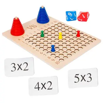 Multiplicarea Tabla De Joc De Multiplicare Tabla De Joc De Învățare Montessori Învățământ Preșcolar Blocuri De Bord Pentru Copii Peste 3