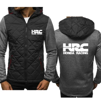 noua Moda Bărbați Hoodie HRC cursa de motociclete Masina Logo-ul de imprimare de înaltă calitate Bumbac Scotton Men ' s Zip Jacheta hanorac